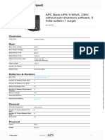 APC - BackUPS Battery Backup - BX1100C IN