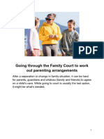 MOJ0510 Large Print Going Through The Family Court To Work Out Parenting Arrangements