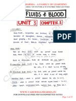 Unit 3, Human Anatomy and Physiology 1, B Pharmacy 1st Sem, Carewell Pharma