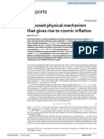 Proposed Physical Mechanism That Gives Rise To Cosmic Inflation