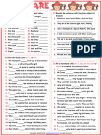 Am Is Are Esl Printable Grammar Test Worksheet