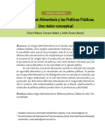 La Seguridad Alimentaria y Las Políticas Públicas. Una Visión Conceptual