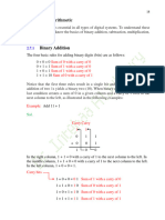 Binary Arithmetic and Codes