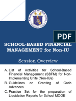 SCHOOL BASED FINANCIAL MANAGEMENT For Non IU 1