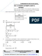 18th March Shift-2 Physics (Crackjee - Xyz)