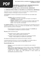 Tema 1 - Aspectos Históricos, Conceptuales y Metodológicos en El Estudio Del Aprendizaje de La Conducta