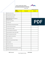 Checklist For Rope Suspended Platform (RSP)