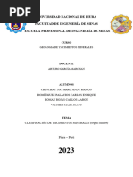 CLASIFICACION DE YACIMIENTOS MINERALES Oficial