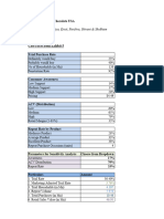 Montreaux Chocolate - Sensitivity Analysis - Sec F Group 3