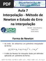 Aula7 - Interpolação e Erro - Interpolação