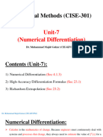 Unit 7 (Numerical Differentiation)