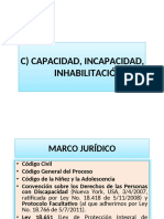 Guía de Clase Sobre Capacidad, Incapacidad, Inhabilitación. Parte General.