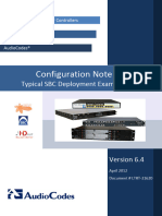 LTRT-31620 Typical SBC Deployment Examples Configuration Note