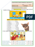 2 Avaliação de Inglês - 6º Ano (4º Bimestre)