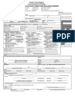 Unified Application Form For Building Permit - Koronadal