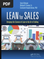 Livro Lean For Sales Bringing The Science of Lean To The Art of Selling