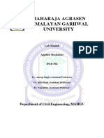 Applied Mechanics Lab Manual