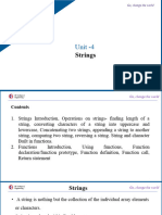 Unit-4 - Strings and Functions