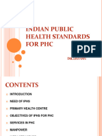 Indian Public Health Standards For PHC: Simran