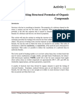 ACTIVITY 1 Intro Writing Structural Formulas of Organic Compunds