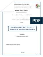 Automatisation Sur L'accès À La Pharmacie Volahanta Anosizato