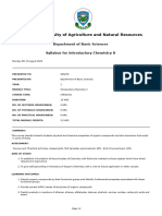 CHE31201-Introductory Chemistry II