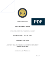 Financial Risk Management in Development Financial Institutions