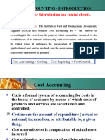 Introduction To Cost Accounting Module 1