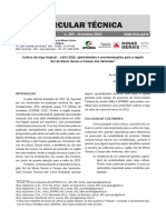 Cultivo Do Trigo Tropical Safra 2022: Aprendizados e Recomendações para A Região Sul de Minas Gerais e Campo Das Vertentes