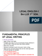 1.1 Fundamental Principles of Legal Writing