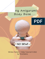 No Sew Sitting Amigurumi Pattern