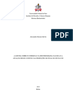 A Leitura Sobre Os Indígenas Na Historiografia Clássica e A Atuação Desses Sujeitos Nas Produções Do Final Do Século XX