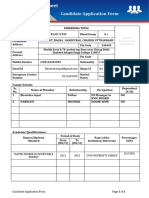 Candidate Application Form