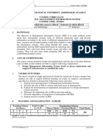 Management Information System Course Code: 3351604