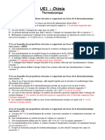 UE1 QCM Thermodynamique Correction