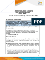 Guía de Actividades y Rúbrica de Evaluación - Unidad 2 - Fase 3 - Plan de Acción