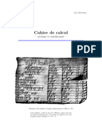 Cahier de Calculs