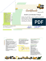 Certificado Motorista Caminhão Munck 2022 - André Luís Moraes França