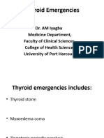 Thyroid Emergencies-Dr. AM Iyagba