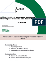 1 Aula TP 6. Sistema Neurologico-Sensorial e Estado Mental 2022-23