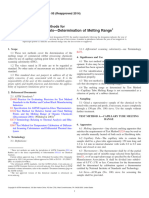 Rubber Chemicals-Determination of Melting Range: Standard Test Methods For