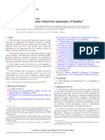 Filtered Open-Flame Carbon-Arc Exposures of Plastics: Standard Practice For