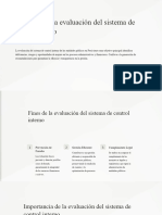 Objetivos de La Evaluacion Del Sistema de Control Interno