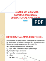 Analysis of Circuits Containing Ideal Op Amp