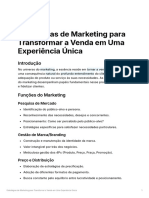 Estratgias de Marketing para Transformar A Venda em Uma Experincia Nica