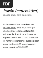 Razón (Matemática) - Wikipedia, La Enciclopedia Libre