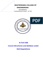 SVCE EEE DEPT R20 Complete Course Structure Syllabus