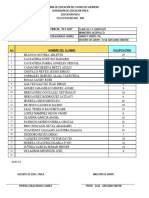 5°A Primaria - Evaluación 1er. Trim. 2024