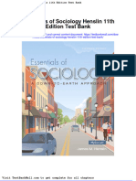 Full Essentials of Sociology Henslin 11Th Edition Test Bank PDF Docx Full Chapter Chapter