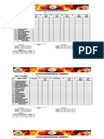 Basketball Scoring Sheet